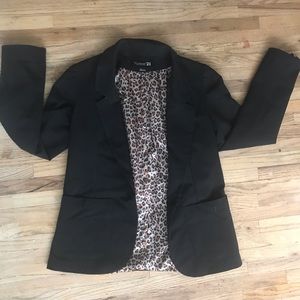 Forever 21 Cheetah Lined Blazer